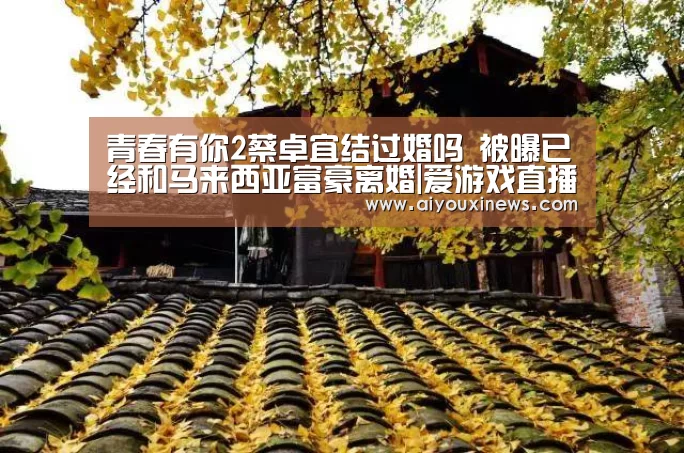 青春有你2蔡卓宜结过婚吗 被曝已经和马来西亚富豪离婚|爱游戏直播(图1) 爱游戏娱乐